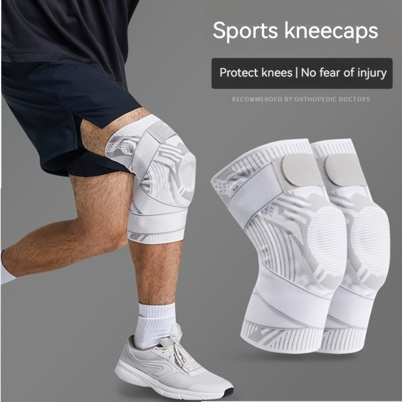 Professional Knee Braces, Full-Wrap Knee Brace, Compression Knee Sleeves with Patella Gel Pad & Side Stabilizers