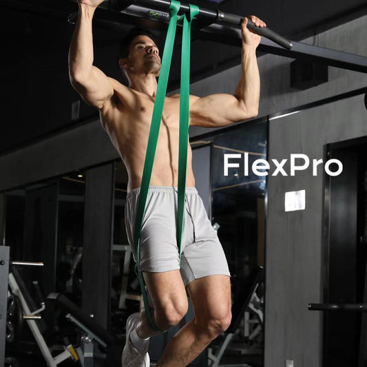 Flexpro Fitnessbänder 5er Set, Widerstandsband Widerstandsbänder(5-125LBS) Set in 5 Stärken Tragetasche und Trainingsanleitung, Widerstandsbänder für Crossfit, Yoga,